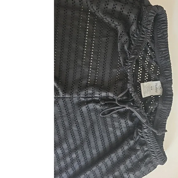 Hurley Women's 2 Piece Crochet Cover Up Set Shirt & Pants Swim Beach Outfit M NW - Picture 8 of 11